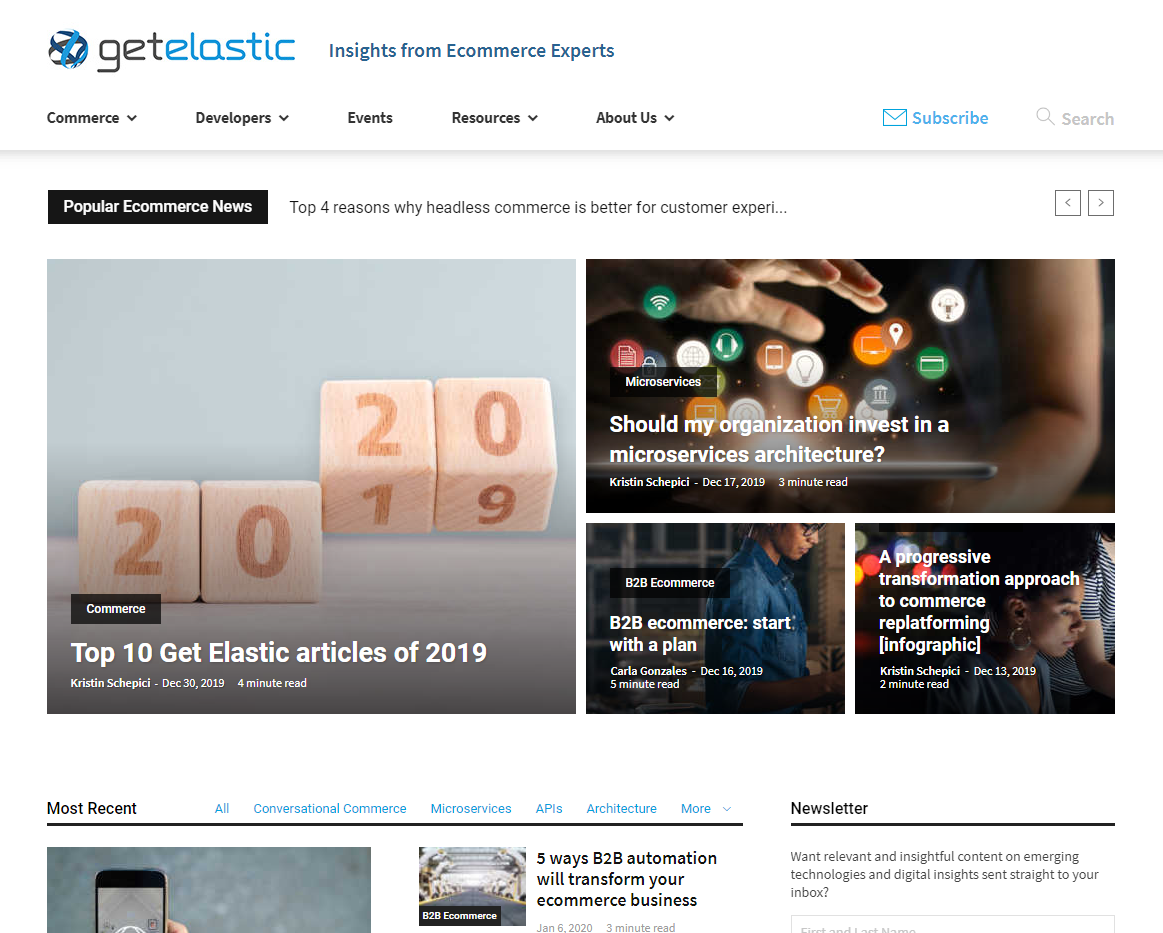 Get Elastic Blog